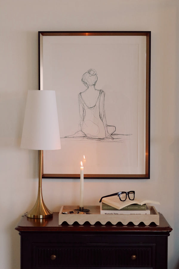 Scalloped Edge Rectangular Tray