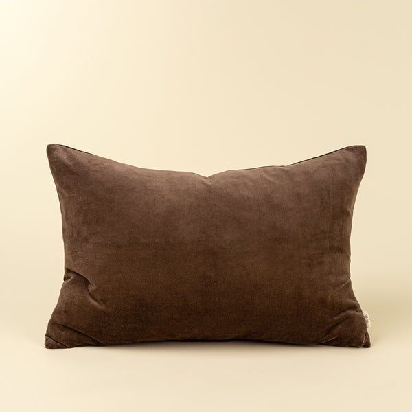 Vera Luxe Velvet Pillow - Clove 16x24