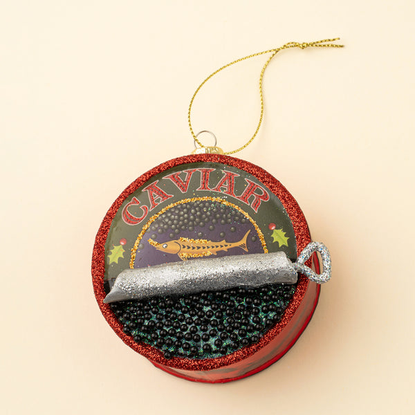 Caviar Glass Ornament
