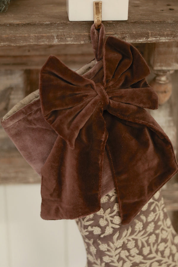 Velvet Bow Clip