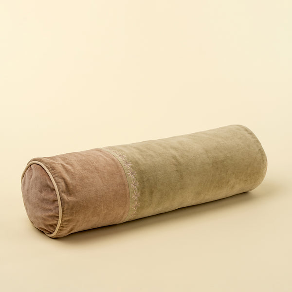 Snowflake Velvet Bolster Pillow