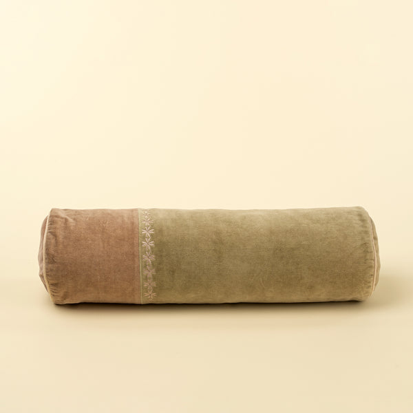 Snowflake Velvet Bolster Pillow