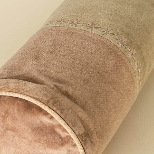Snowflake Velvet Bolster Pillow