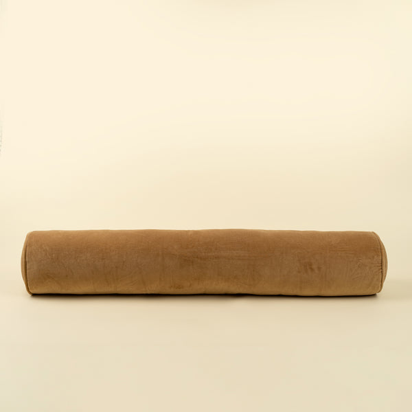Vera Velvet Long Bolster Pillow - Gold