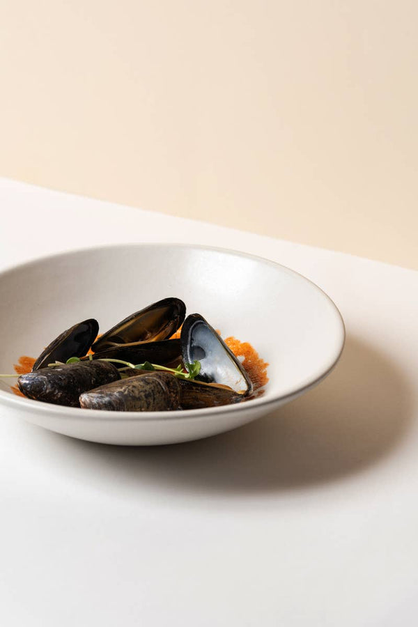 Stoneware Pasta Plate - Matte White