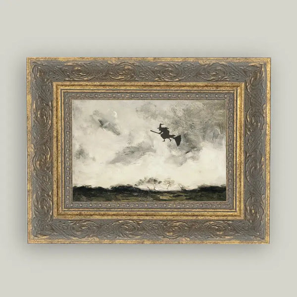Witch Flying Through The Night Art