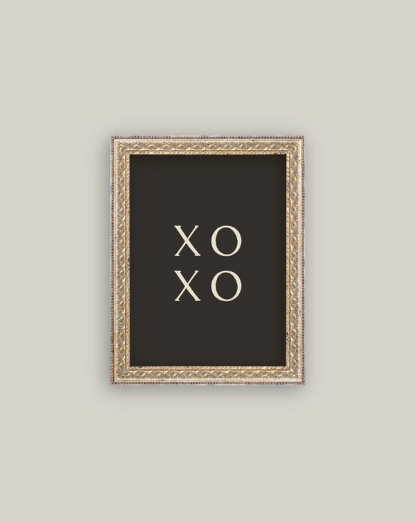 XOXO Framed Antique Art
