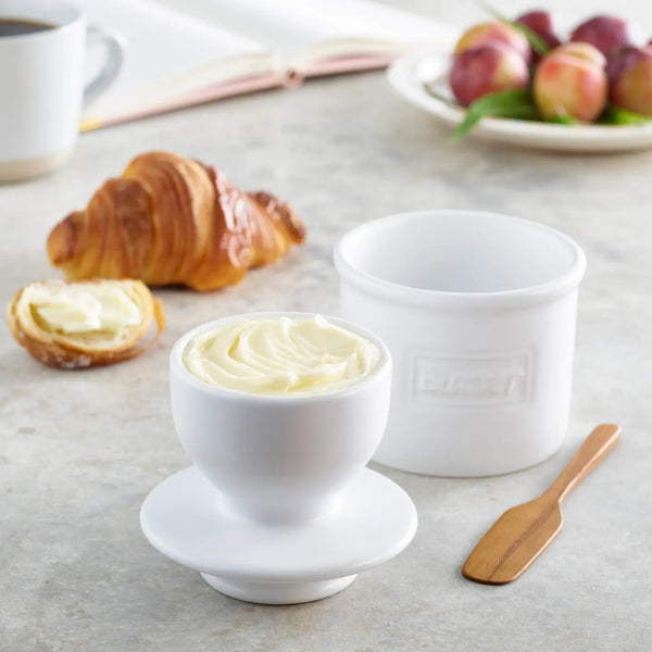 The Original Butter Bell® Crock - Cafe Matte White