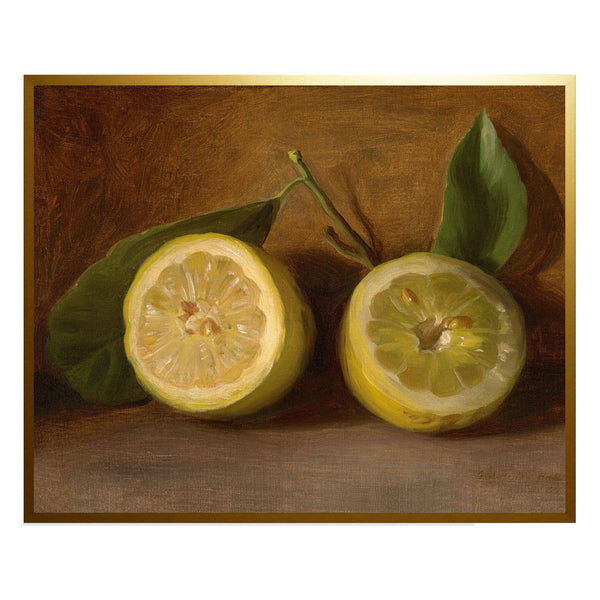 Vintage Lemon Art - 8  x 10