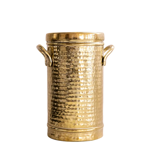 Brass Hammered Canister