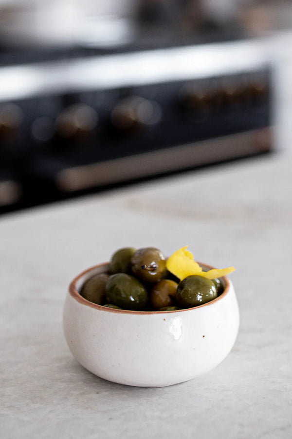 Ceramic White Speckled Dip Bowl