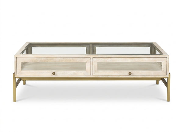 Arelius Rectangular Coffee Table - Floor Model