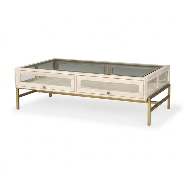 Arelius Rectangular Coffee Table - Floor Model