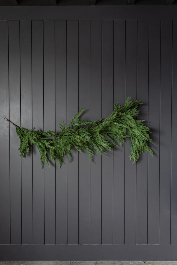 Norfolk & Cypress Mix Faux Garland - 6ft)