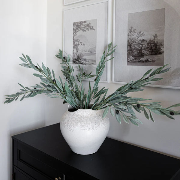 Olive Branches Green Faux Stems