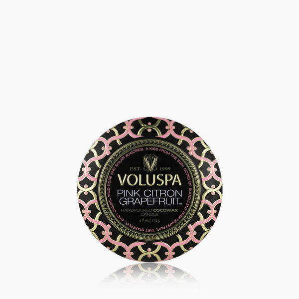Pink Citron Grapefruit Mini Tin Candle