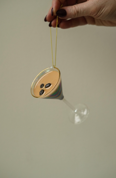 Espresso Martini Holiday Ornament