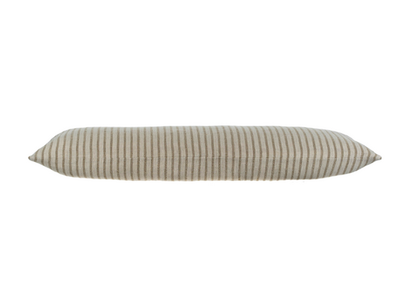 Pinstripe Linen Pillow - Natural