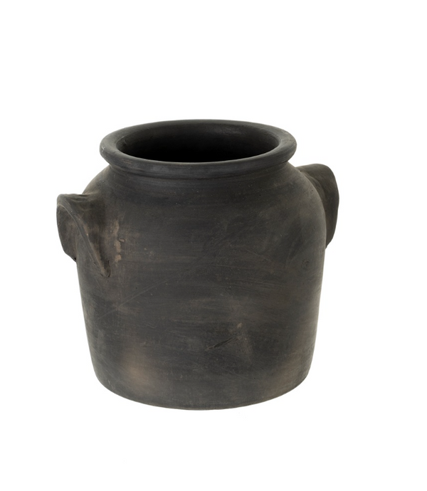 Milos Burnt Terracotta Urn - Large