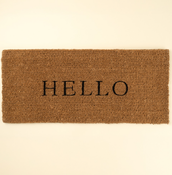 Hello Coir Doormat