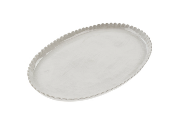 Scalloped Oval Platter