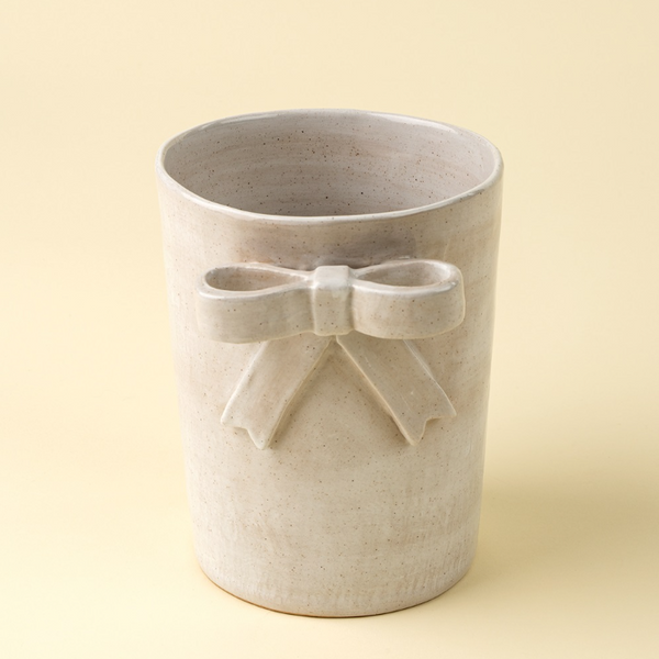 Stoneware Bow Crock