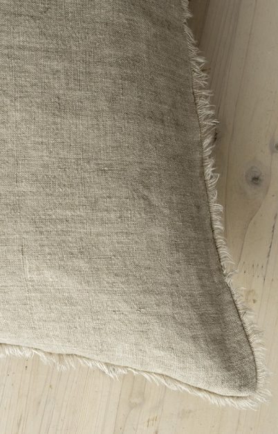 Lina Linen Pillow - Almond