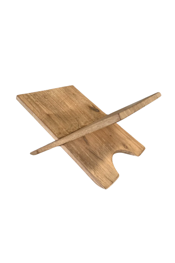 Reclaimed Elm Wood Book Stand