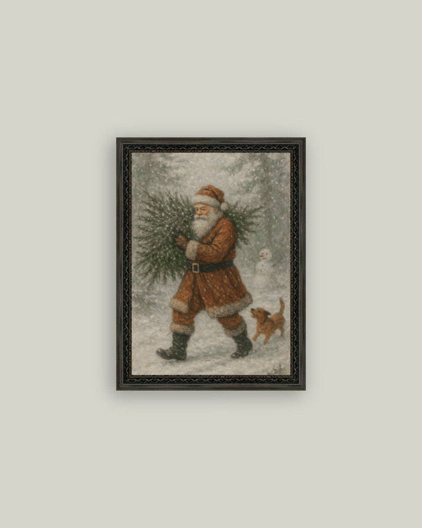 Santa Antique Art