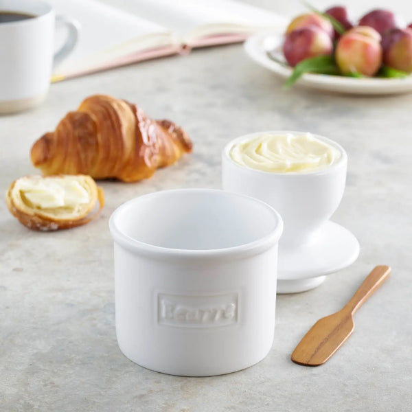 The Original Butter Bell® Crock - Cafe Matte White