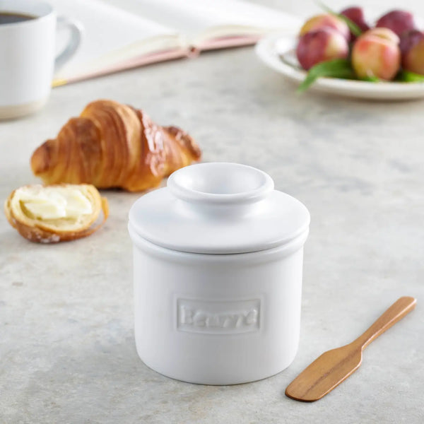The Original Butter Bell® Crock - Cafe Matte White