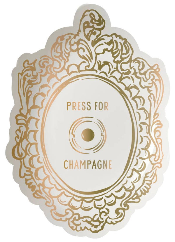 "Press For Champagne" Trinket Tray