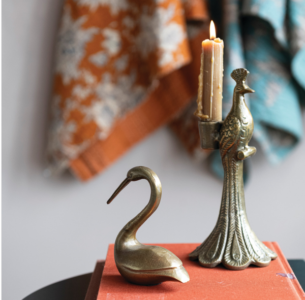 Peacock Taper Holder