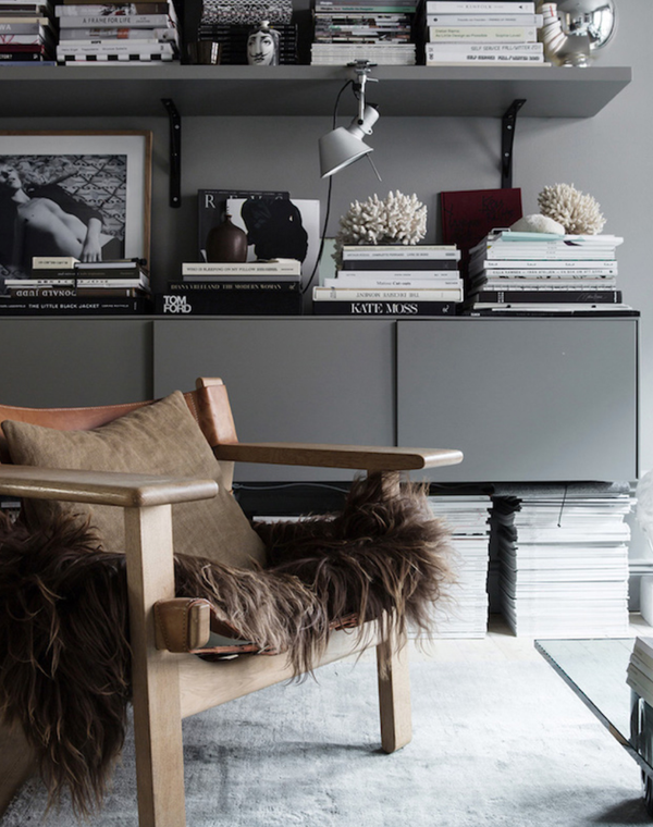 Dark Brown Icelandic Sheepskin Throw Rug