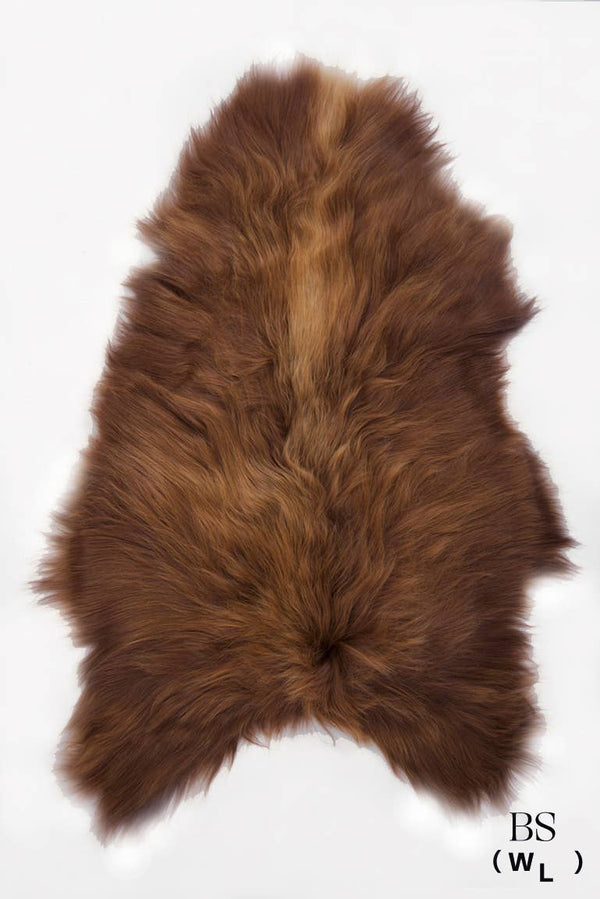 Dark Brown Icelandic Sheepskin Throw Rug