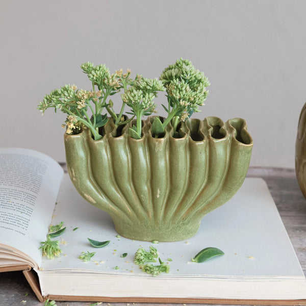 Stoneware Sculptural Vase