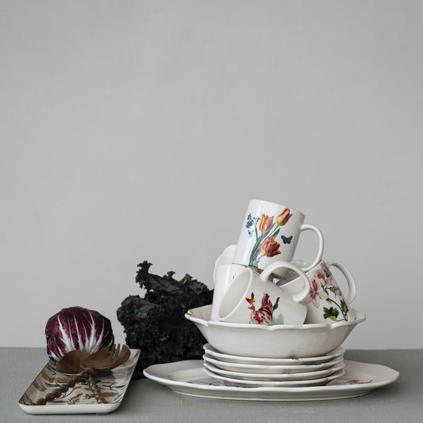 Floral Metal Tray