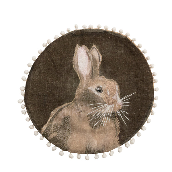 Whimsical Rabbit Pillow