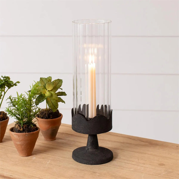 Pedestal Candle Holder & Cylinder