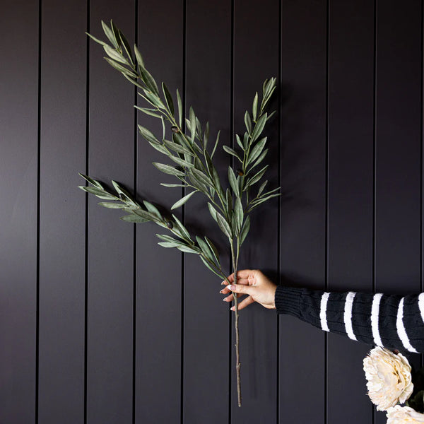 Olive Branches Green Faux Stems