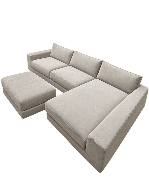 Palermo Sofa Chaise & Ottoman