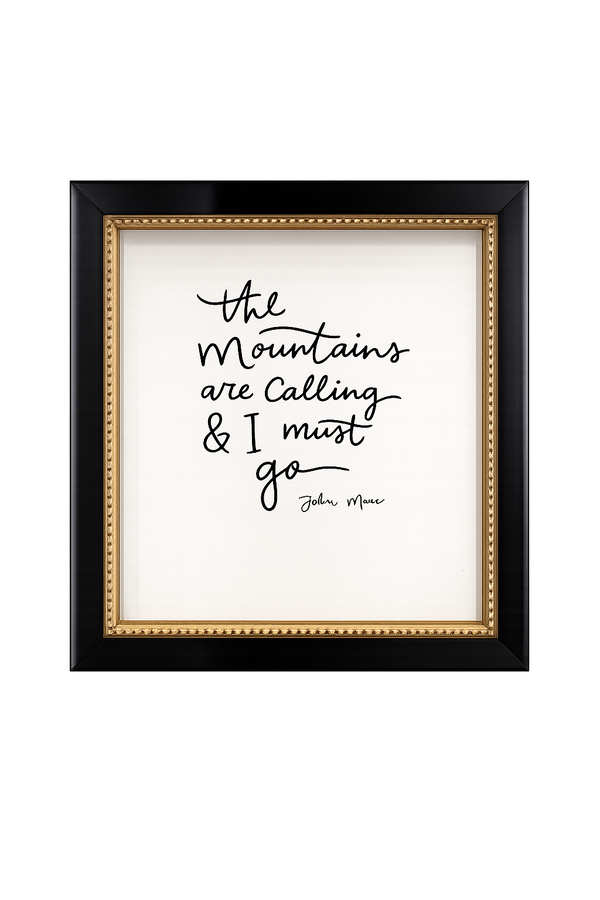 The Mountains Are Calling Framed Art