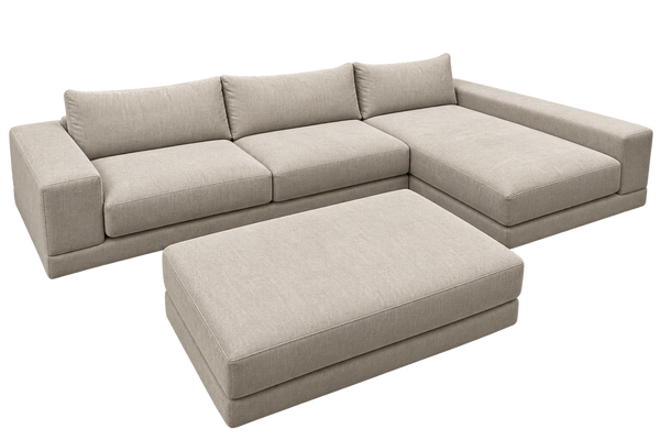 Palermo Sofa Chaise & Ottoman