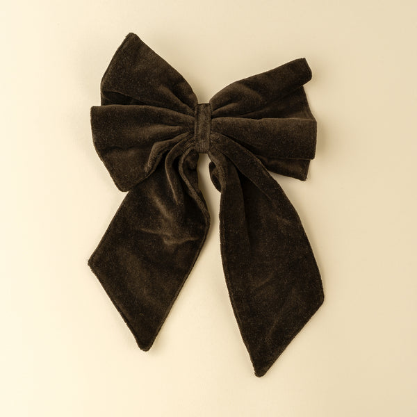 Velvet Bow Clip