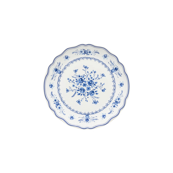 Vila White-Blue Salad/Dessert Plate
