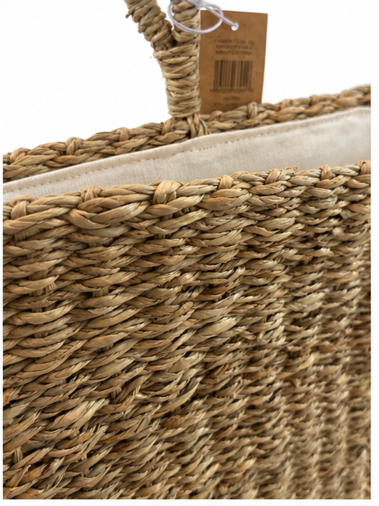Hand-Woven Seagrass Wall Basket