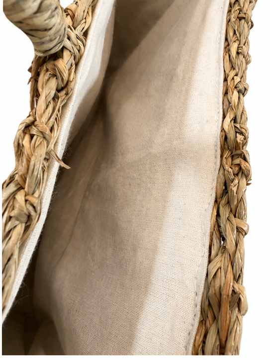 Hand-Woven Seagrass Wall Basket