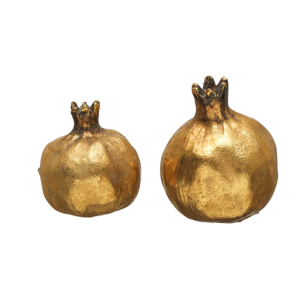 Resin Pomegranate - Antique Gold