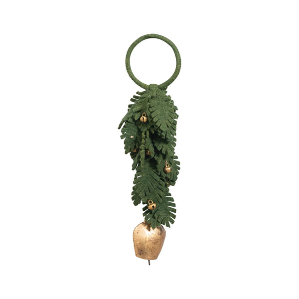 Wool Felt Leaves Door Hanger