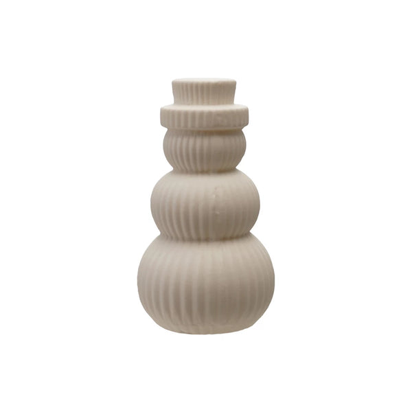Stoneware Bisque Snowman